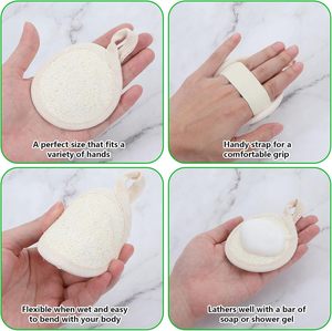 Loofah Professional Manufacturer Round Organic Loofah Natural Sponges Loofah Pads Luffa <strong>Lofa</strong> - Product Image 5