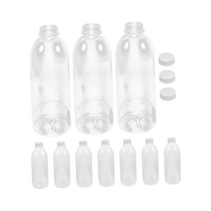 ขวดเครื่องดื่มทรงกลมพิมพ์ลาย ขนาด 1000 มล. 32 ออนซ์ ปราศจากสาร BPA ผลิตจากพลาสติก PET สำหรับน้ำ น้ำผลไม้ เครื่องดื่มชูกำลัง เบียร์ และวิสกี้ - Product Image 1