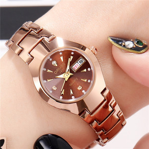 Reloj de Pulsera para Mujer <span class=keywords><strong>Oruss</strong></span>, Pequeño, Dorado, Redondo, con Correa Nueva, Simple, Moderno, Resistente al Agua, de Cuarzo - Product Image 1
