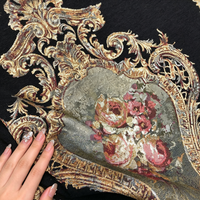 Rideau de roses européennes et américaines - Éternellement fleuri comme une peinture à l'huile. Convient également aux canapés et aux oreillers.
