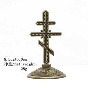 Croce Ortodossa da Tavolo, Decorazione per la Casa, Ornamenti Iconici per la Chiesa, Regalo Cattolico di Cristo - Product Image 4
