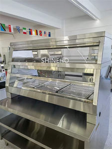 <span class=keywords><strong>KFC</strong></span> Freír Pollo Chaffing <span class=keywords><strong>Platos</strong></span> Calentador de alimentos de acero inoxidable escaparate F001 - Product Image 6