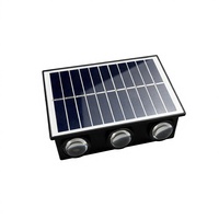 Lampe solaire murale à lumière blanche chaude douce 2700K, Ra70, durée de vie de 10 000 heures, garantie d'un an, étanche IP65, détecteur de mouvement LED pour jardin
