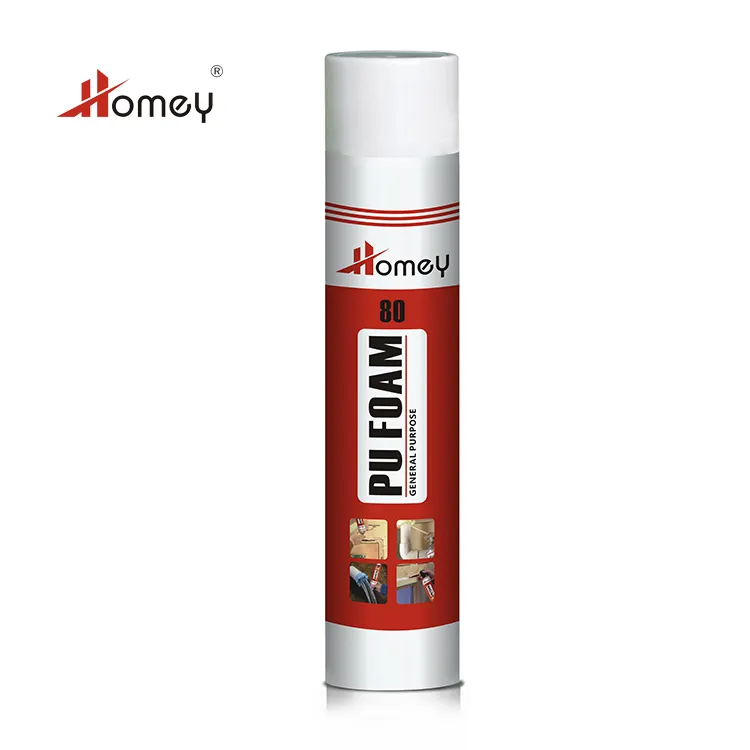 Homey 80 Montage PU Foam 750ML、穴や亀裂のシール、エアコンの設置用