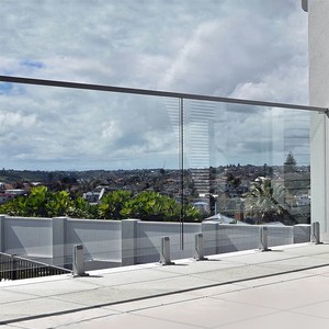 CBMmart Best Sale Modern Customized Design Balcony <strong>Glass</strong> Railing Aluminium Handrail <strong>Balustrade</strong> For Stairs - Product Image 4