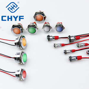 Không Thấm Nước IP67 Kim Loại <span class=keywords><strong>LED</strong></span> Cảnh Báo Chỉ Số Tín Hiệu Ánh Sáng Đèn Pilot Dây 3V 5V 12V 24V 110V 220V 6/8/10/12/16/19/22Mm - Product Image 5