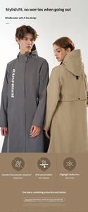 Poncho Impermeable Extra Ancho de Primavera, Recubierto de PVC Sub-Nylon, Resistente a Tormentas, para Bicicleta Eléctrica, Reparto de Comida, Talla Adulto - Product Image 3