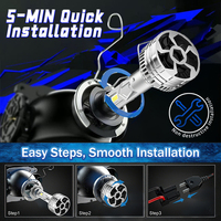 Kit d'ampoules LED pour voiture super lumineuses 85W 8500LM 6000K 12V Canbus 9007 9004 HB3 9003 9005 9006 H7 H4 H1
