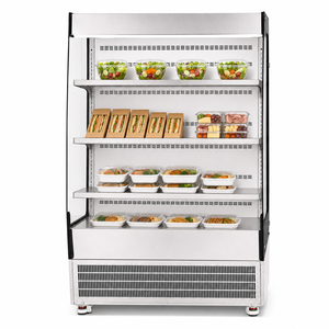 <span class=keywords><strong>Vitrine</strong></span> réfrigérée ouverte pour plats préparés, salades et aliments frais - Product Image 1