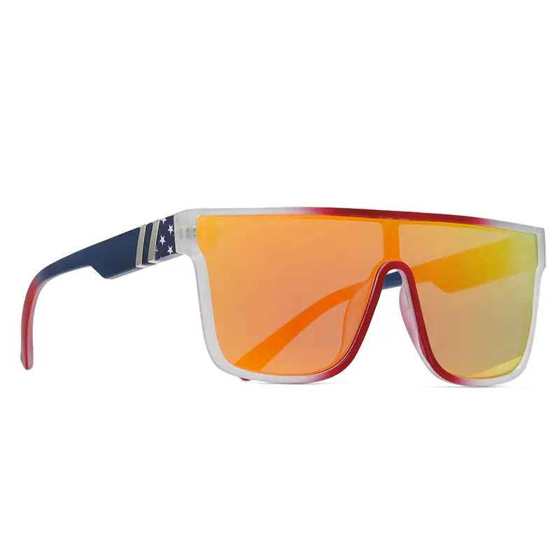 neue europäische und amerikanische sonnenbrille herren echte folie einteilig uv-schutzbrille freiluft strand angeln fahrzeug-sonnenbrille frau