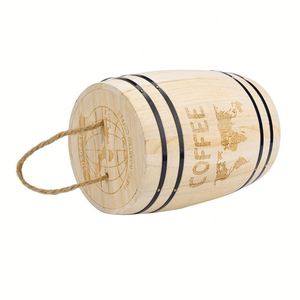 Baril à thé moderne en bois personnalisé avec couvercle en aluminium scellé pour le stockage du café - Product Image 3