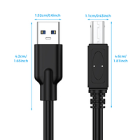 RSHTECH 5m 10m 15M USB 3,0 Cable a macho a B macho de alta velocidad para escáneres, impresoras, controladores duros externos de escritorio y más