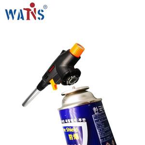 Venta directa del proveedor: Mosquete de butano de acero inoxidable con llama de alta temperatura tipo tarjeta reutilizable, encendedor de cocina - Product Image 2