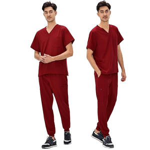 XINYQNGYI Ensemble de blouses médicales pour hommes en tissu sergé 4 directions à séchage rapide, pyjamas chirurgicaux pour clinique médicale, hiver - Product Image 4