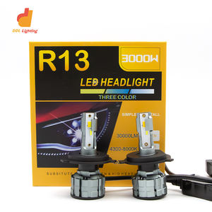 Universal Tri Colors Change Luces LED Para Automovtive 9005 9006 H7 Faros LED Para Autos Phares HB3 HB4 H4 <span class=keywords><strong>Voiture</strong></span> LED Ampoules - Product Image 2