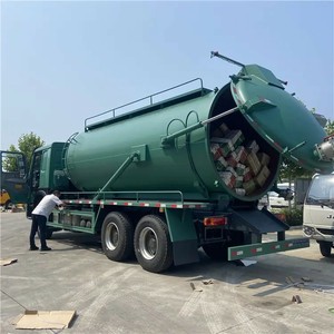 Howo 6x4 Large Vacuum <b>Pump</b> Tank 20CBM Slurry Sludge Sewer Sewage <b>Suction</b> Truck for Sale - Product Image 3