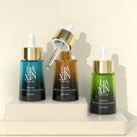 Flacon en verre ambré 30 ml Flacons compte-gouttes en verre vides pour huile essentielle et sérum Étiquette privée personnalisée Flacon de soin de la peau