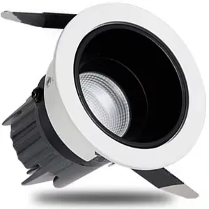 Factory Direct Sale High Quality Ceiling Round Die- Casting Aluminum 7W COB Recessed Hotel Led Down Light