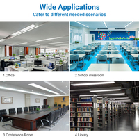 Luminaires Intelligents pour Intérieur, Magasin, École, Bureau, Plafonniers Suspendus, 20w 30w 40w 60w 80w, Tube LED SMD
