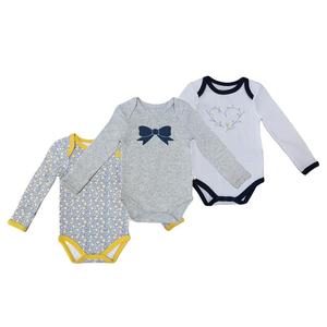 ชุดบอดี้สูทเด็กทารกแขนยาวติดกระดุมแบบ unisex ผลิตจากผ้าฝ้าย 100% จากซัพพลายเออร์จีน - Product Image 1