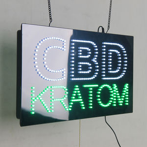 Enseigne publicitaire de pharmacie C-B-D KRA-<span class=keywords><strong>TOM</strong></span> de 11*27 pouces, haute luminosité, affichage LED intérieur, signalisation LED ouverte pour pharmacie - Product Image 1