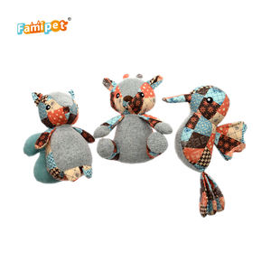 Famipet, оптовая продажа, лидер продаж, набор прочных игрушек для собак, мягкие плюшевые пищалки, игрушки для собак - Product Image 2