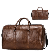 Sac de sport et de voyage unisexe de luxe en cuir PU résistant à l'eau, grande capacité, écologique, léger, multifonctionnel et durable