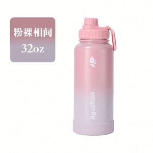 Botella de Agua Deportiva Portátil de Acero Inoxidable 304 con Color Degradado, 30 oz, Ecológica, de Gran Capacidad y Aislada - Product Image 2