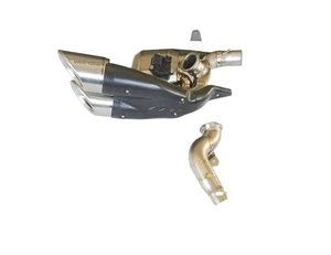 Control de válvula, sistema de tubo de silenciador de escape de motocicleta de uso callejero de carreras de rendimiento inoxidable de titanio para <span class=keywords><strong>Ducati</strong></span> Diavel <span class=keywords><strong>1260S</strong></span> - Product Image 1