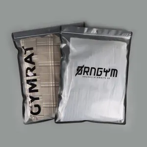 맞춤형 인쇄 매트 프리미엄 블랙 플라스틱 지퍼백 의류 의류 포장 가방 의류 패키지 가방