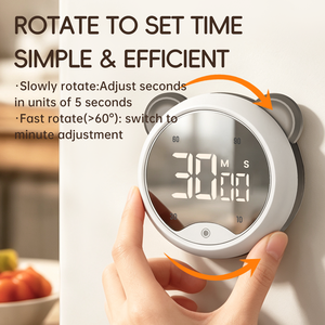 <span class=keywords><strong>Minuteur</strong></span> Visuel LED en Gros pour Cuisine, <span class=keywords><strong>Minuteur</strong></span> Magnétique Miroir à Piles Tactile, <span class=keywords><strong>Minuteur</strong></span> d'Apprentissage pour Étudiants, <span class=keywords><strong>Minuteur</strong></span> Pomodoro - Product Image 2