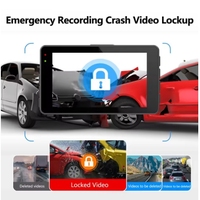 Kamera Mobil Y15 1080P 3 Lensa Layar IPS 2 Inci Penglihatan Malam Perekam Mengemudi Monitor Parkir Dashcam DVR untuk Kendaraan Mobil