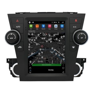 Autoradio Android pour Toyota Highlander 2009-2012 Écran vertical de style Tesla Navigation GPS Lecteur multimédia Récepteur stéréo - Product Image 1