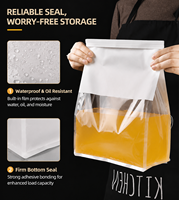 Sacs d'emballage pour pain en papier kraft transparent avec fenêtre personnalisés, sacs de boulangerie pour pain grillé, impression en gravure alimentaire blanche