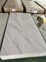 Panel Dinding PVC Marmer Tahan Air Modern, Papan UV untuk Dekorasi Interior, Mudah Dipasang untuk Ruang Tamu, Kamar Tidur, Rumah Sakit - Harga Pabrik