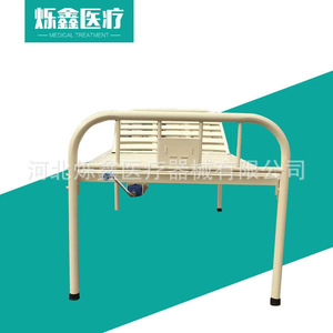 Lit médicalisé manuel Shuoxin à manivelle unique, modèle classique blanc pour soins à domicile - Product Image 2