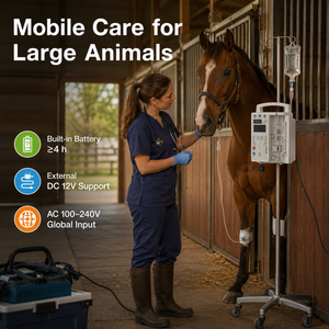 Bomba de Infusión Volumétrica <span class=keywords><strong>Veterinaria</strong></span> de Uso Continuo y Alta Resistencia para Rescate de Animales Salvajes en Zoológicos, Equipo Médico para Animales Grandes - Product Image 1