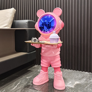 Light Luxury Space Bear Landing Resin DIY <strong>Large</strong> <strong>Ornament</strong> With Home Living Room Tv Cabinet Housemoving Decoration Children Gifts - Product Image 1