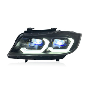 Per BMW Serie 3 E90 2005-2012 Gruppo Fari Modificato con Lente LED, Luci Diurne e Indicatori <span class=keywords><strong>di</strong></span> Direzione Dinamici 12V - Product Image 3