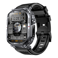 Reloj Inteligente con Llamadas, Resistente al Agua 3ATM, Linterna LED, Brújula, Monitor de Salud 24/7, Reloj Deportivo para Exteriores Unisex