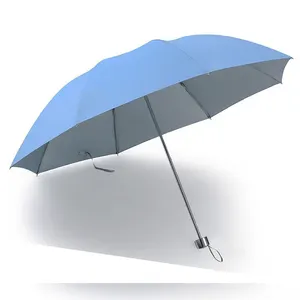 ร่มที่กําหนดเองยูวีส่งเสริมการขายราคาถูกพร้อมโลโก้พิมพ์ฝนป้องกันรังสียูวีพับพารากัส Parapluie 3 ร่มพับด้วยตนเอง