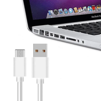Câble de charge rapide en gros 2.1A 1m/2m Type-C vers USB pour ordinateur et écouteurs, blanc, charge rapide et transfert de données