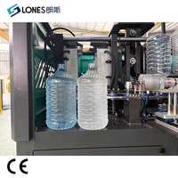 Machine de soufflage de bouteilles en plastique PET à commande PLC servo, 2 cavités, automatique, pour la fabrication de bouteilles d'eau de 5L et 10L, CE 1600BPH