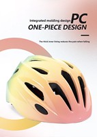 Nouveau Casque de Cyclisme pour Enfants 2026 – Couleur Dégradée, Moulage Monobloc – Casque de Vélo pour Enfants et Trottinettes d'Équilibre