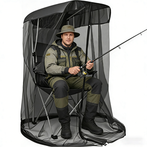 Tente de pêche extérieure Oxford monocouche, installation facile, cadre métallique, <span class=keywords><strong>moustiquaire</strong></span> pivotante pour cour, jardin, voyage - Ombrage - Product Image 6