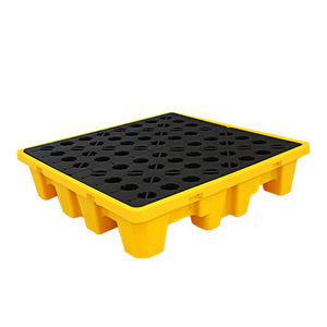 Leak Proof <b>Plastic</b> Tray For Chemicals Secondary Container HDPE 2.0T Grid Nine Legged Oil Depot Warehouse Workshop - Product Image 2