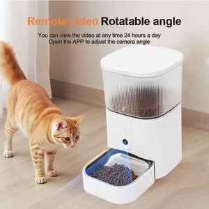 Умный Wi-Fi дозатор корма для кошек и собак TKP-SF01 из нержавеющей стали и пластика с управлением через приложение, водонепроницаемый, с функцией автоматического напоминания и таймером - Product Image 2