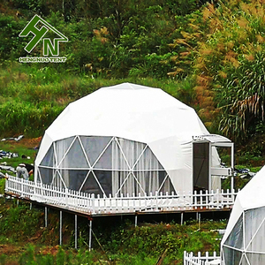 Tentes Dôme de Luxe pour <span class=keywords><strong>Camping</strong></span> Familial 3-4 Personnes, Cottage Préfabriqué pour Hôtel, Vente en Gros Usine 6m 7m - Product Image 1