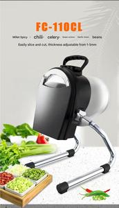 Picadora de Alimentos Comercial de Acero Inoxidable |   Cuchilla Antioxidante, Alimentación Continua para Puerro, Cebolla, Chile, Zanahoria - Product Image 2