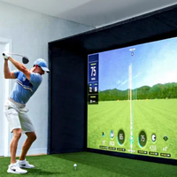 Écran de simulation de golf Dericsson durable et résistant aux impacts, taille et logo personnalisables, faible MOQ, échantillon disponible